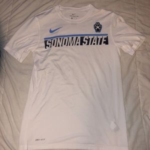 Nike Shirts - Sonoma State white athletic tee Nike Shirts - Sonoma State white athletic tee